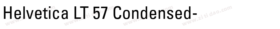 Helvetica LT 57 Condensed字体转换